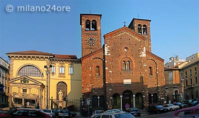 Church San Sepolcro behind the bibliotheca Ambrosiana