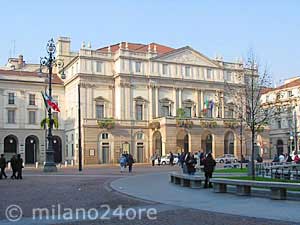La Scala Opera Theater in Piazza della Scala