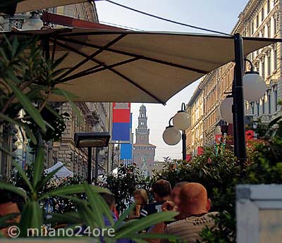 Castello Sforzesco from via Dante